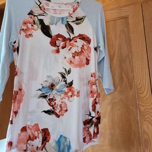 Chris & Carol Floral Top